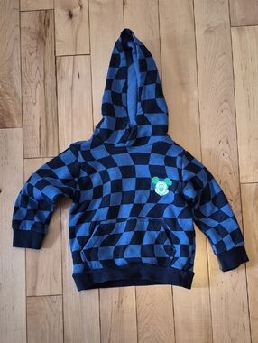 Boys Size 18-24m Old Navy/Disney Checkered Mickie Mouse Hoodie